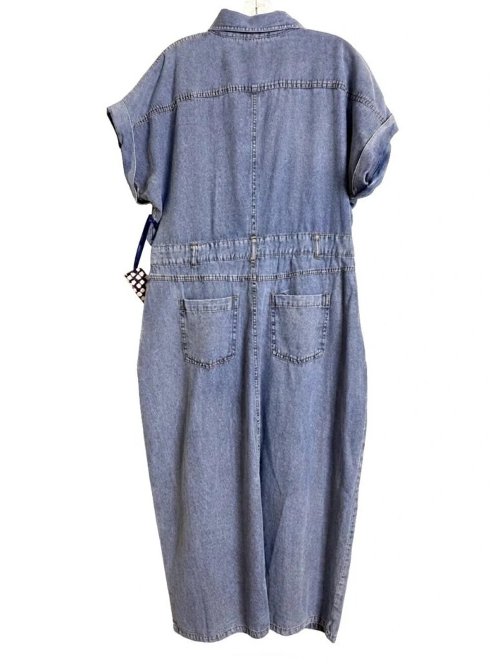 Given Kale Short Sleeve Denim Maxi Dress with Front Split (Size XL) - NEW!!! - Picture 4 of 11